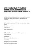 WGU D270 BUNDLED FINAL EXAMS REVIEW ACTUAL TEST PAPER 2026 QUESTIONS WITH SOLUTIONS GRADED A&plus;
