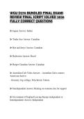 WGU D270 BUNDLED FINAL EXAMS REVIEW FINAL SCRIPT SOLVED 2026 FULLY CORRECT QUESTION
