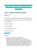 WGU C211 GLOBAL ECONOMICS OA READINESS EXAM 2026&sol;2027 &vert; Verified Answers &vert; 100&percnt; Guarantee Pass &vert; Objective Assessment Prep &vert; A&plus; Graded