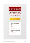 Chem 120 Exam 1 60&plus; &lpar;Latest 2025-2026 Edition&rpar; 100&percnt; Verified Q&A &plus; Answer Key Solutions