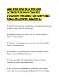 WGU D279 UTM1 TASK TIPS USER INTERFACE DESIGN COMPLETE DOCUMENT PRACTICE TEST SCRIPT 2026 DETAILED ANSWERS GRADED A&plus;