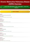 Chronic Obstructive Pulmonary Disease &lpar;COPD&rpar; Overview 85&plus; &lpar;Latest 2025-2026 Edition&rpar; 100&percnt; Verified Q&A &plus; Answer Key Solutions