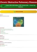 Chronic Obstructive Pulmonary Diseases 140&plus; &lpar;Latest 2025-2026 Edition&rpar; 100&percnt; Verified Q&A &plus; Answer Key Solutions