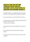 WGU D279 UTM1 TASK TIPS USER INTERFACE DESIGN COMPLETE DOCUMENT ACTUAL EXAM PAPER 2026 QUESTIONS WITH ANSWERS GRADED A&plus;