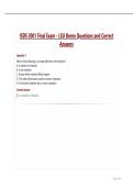 ISDS 3001 Final Exam - LSU Borne Questions and Correct Answers&period;