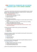 CFAS &lpar;CONCEPTUAL FRAMEWORK AND ACCOUNTING STANDARDS&rpar; QUIZ 1-5 WITH CORRECT ANSWERS 