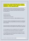 OB HESI FINAL EXAM QUESTIONS WITH CORRECT ANSWERS &vert; VERIFIED &vert; LATEST 2026&sol;2027 UPDATE &vert; GRADED A&plus; &vert; 100&percnt; ASSURED PASS&period;