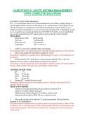 CASE STUDY 21 ACUTE ASTHMA MANAGEMENT &vert;WITH COMPLETE SOLUTIONS