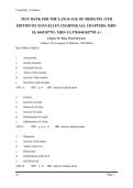 The Language of Medicine 13th Edition by Davi-Ellen Chabner &ndash; All Chapters Test Bank &ndash; Complete A&plus; Exam Preparation Guide