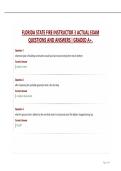 Fire Instructor Exam Questions and Answers