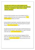USA HOCKEY OFFICIALS OPEN BOOK EXAM &vert; NEWEST ACTUAL EXAM QUESTIONS AND VERIFIED ANSWERS &vert; GRADED A&plus; &vert; 100&percnt; PASS &vert; LATEST UPDATE 2026&sol;2027&period;