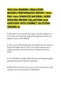 WGU D361 BUSINESS SIMULATION BUSINESS PERFORMANCE REPORT TASK 1 PASS 2023 COMPLETE MATERIAL GUIDE UPDATED REVIEW COLLECTION 2026 QUESTIONS WITH CORRECT SOLUTIONS GRADED A&plus;
