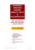 Comprehensive Nursing Blueprints  Infection Control&comma; Mobility&comma; Safety & Documentation 100&plus; &lpar;Latest 2025-2026 Edition&rpar; 100&percnt; Verified Q&A &plus; Answer Key Solutions