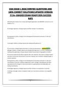 CISA EXAM 1 2026&vert;VERIFIED QUESTIONS AND 100&percnt; CORRECT SOLUTIONS&vert;UPDATED VERSION &excl;&excl;&excl;&vert;A&plus; GRADED&vert;EXAM READY&vert;95&percnt; SUCCESS RATE