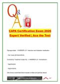 CAPA Certification Exam 2026 &ndash; 145 Expert-Verified Questions on PACU&comma; Anesthesia & Critical Care Nursing