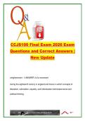 CCJS100 Final Exam 2026 &ndash; 120 Questions on Corrections&comma; Juvenile Justice & Supreme Court Cases