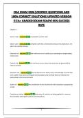 CISA EXAM 2026&vert;VERIFIED QUESTIONS AND 100&percnt; CORRECT SOLUTIONS&vert;UPDATED VERSION &excl;&excl;&excl;&vert;A&plus; GRADED&vert;EXAM READY&vert;95&percnt; SUCCESS RATE