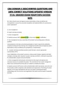 CISA DOMAIN 3 2026&vert;VERIFIED QUESTIONS AND 100&percnt; CORRECT SOLUTIONS&vert;UPDATED VERSION &excl;&excl;&excl;&vert;A&plus; GRADED&vert;EXAM READY&vert;95&percnt; SUCCESS RATE
