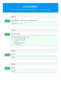 cs 218 exam 1 90&plus; &lpar;Latest 2025-2026 Edition&rpar; 100&percnt; Verified Q&A &plus; Answer Key Solutions