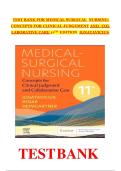 Full TEST BANK FOR Medical-Surgical Nursing&colon; Concepts for Clinical Judgment and Collaborative Care 11th edition by Donna D&period; Ignatavicius ISBN&colon; 978-0323878265 COMPLETE GUIDE WITH RATIONALES 100&percnt; VERIFIED A&plus; GRADE ASSURED&excl;&excl;&excl;&sol; ALL CHAPTERS 1-74 COVERED &sol;NEW