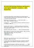 ESS 101 B UW Final Exam Questions and Answers &vert; Latest Update 2026&sol;2027 &vert; Graded A&plus; &vert; 100&percnt; Assured Pass&period;