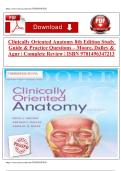 Clinically Oriented Anatomy 8th Edition Study Guide & Practice Questions &ndash; Moore&comma; Dalley & Agur &vert; Complete Review &vert; ISBN 9781496347213