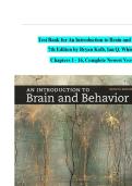 Test Bank for An Introduction to Brain and Behavior 7th Edition by Bryan Kolb&comma; Ian Q&period; Whishaw&comma; Chapters 1 - 16&comma; Complete Newest Version