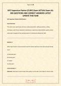 NYC Supervisor Painter &lpar;CUNY&rpar; Exam ACTUAL Exam ALL 200 QUESTIONS AND CORRECT ANSWERS LATEST UPDATE THIS YEAR&period;pdf