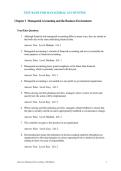 Test Bank for Managerial Accounting