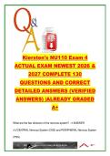 NU110 Exam 4 &lpar;2026&ndash;2027&rpar; &ndash; 130 Questions on Nervous System&comma; Special Senses & Endocrine Regulation