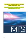 Test bank for essentials of mis 14th edition by kenneth laudon jane laudon&comma; study guide