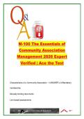 M-100 The Essentials of Community Association Management &lpar;2026&rpar; &ndash; 250&plus; Questions on Governing Documents&comma; Budgets & Insurance
