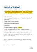 Test Bank For the Certified Medical-Surgical Registered Nurse 2026 Practice Questions with Correct &lpar;100&percnt; Verified&rpar; Answers and Rationales &vert;A&plus; Graded&period;