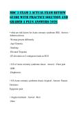 MDC 3 EXAM 3 ACTUAL EXAM REVIEW  GUIDE WITH PRACTICE SOLUTION AND  GRADED A PLUS ANSWERS 2026 