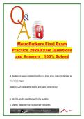 METROBROKERS  EXAM COMPLETE PACKAGE DEAL