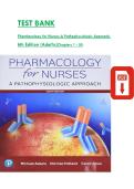 Pharmacology for Nurses&colon; A Pathophysiologic Approach 6th Edition by Adams &ndash; Chapters 1&ndash;50 Complete Test Bank