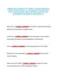 NBME BIOCHEMISTRY SHELF EXAM NEWEST  2026 QUESTIONS and CORRECT DETAILED  ANSWERS ALREADY GRADED A&plus; 