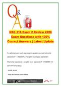 NSG 316 Exam 2 Review &lpar;2026&rpar; &ndash; 220 Questions on Neurological Assessment&comma; Cranial Nerves & Reflex Testing