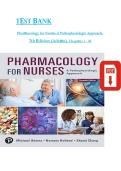 Pharmacology for Nurses&colon; A Pathophysiologic Approach 7th Edition by Adams &ndash; Chapters 1&ndash;50 Complete Test Bank