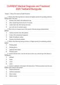 CURRENT Medical Diagnosis and Treatment 2025 Test bank&sol;Study guide