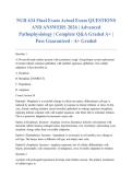 NUR 634 Final Exam Actual Exam QUESTIONS AND ANSWERS 2026 &vert; Advanced Pathophysiology &vert; Complete Q&A Graded A&plus; &vert; Pass Guaranteed - A&plus; Graded