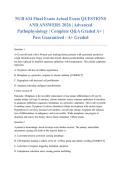 NUR 634 Final Exam Actual Exam QUESTIONS AND ANSWERS 2026 &vert; Advanced Pathophysiology &vert; Complete Q&A Graded A&plus; &vert; Pass Guaranteed - A&plus; Graded