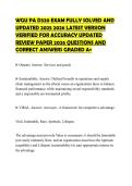 WGU PA D320 EXAM FULLY SOLVED AND UPDATED 2025 2026 LATEST VERSION VERIFIED FOR ACCURACY UPDATED REVIEW PAPER 2026 QUESTIONS AND CORRECT ANSWERS GRADED A&plus;