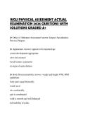 WGU PHYSICAL ASSESSMENT ACTUAL EXAMINATION 2026 QUESTIONS WITH SOLUTIONS GRADED A&plus;