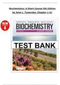 TEST BANK FOR Biochemistry&colon; A Short Course 5th Edition By &semi; Hines&comma; Justin K&period;&lpar; Latest Version 2026&rpar;