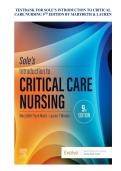 TESTBANK FOR SOLE&rsquo;S INTRODUCTION TO CRITICAL  CARE NURSING 9TH EDITION BY MARYBETH & LAUREN 