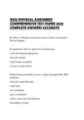 WGU PHYSICAL ASSESSMENT COMPREHENSIVE TEST PAPER 2026 COMPLETE ANSWERS ACCURATE