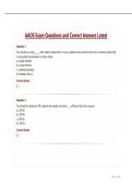  AAOS Exam Questions and Correct Answers Latest