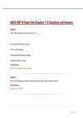 AAOS EMT-B Exam One Chapters 1-8 Questions and Answers&period;