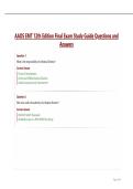 AAOS EMT 12th Edition Final Exam Study Guide Questions and Answers&period;
